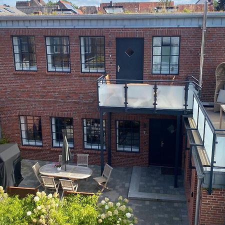 Loftwohnung 2 Simmerdeis An Der Gracht Friedrichstadt Exterior foto